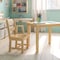 Flash Furniture Natural Kids Solid Hardwood 3 PC Table & Chair Set TW-WTCS-1001-NAT-GG - alternate 2
